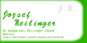 jozsef meilinger business card