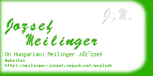 jozsef meilinger business card